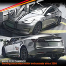 Carbon Print Aero DYNAMIC Bumper Splitters Lip Spoiler & Diffuser BodyKit for Tesla Model 3 2019 - 2023 - Mars Performance