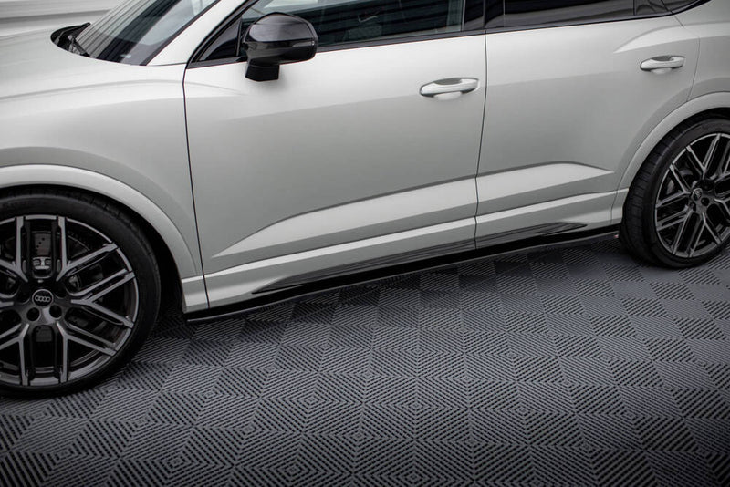 MAXTON DESIGN Side Skirts Diffusers For 2019+ Audi RSQ3 / Q3 S Line F3