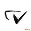 Gloss Black Aero DYNAMIC Front Bumper bar Side Blade Spoiler BodyKit for Tesla Model 3 2019 - 2023 - Mars Performance