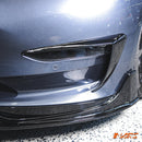 Gloss Black Aero DYNAMIC Front Bumper bar Side Blade Spoiler BodyKit for Tesla Model 3 2019 - 2023 - Mars Performance