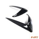 Gloss Black Aero DYNAMIC Front Bumper bar Side Blade Spoiler BodyKit for Tesla Model Y 2022 - 2024 - Mars Performance