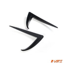 Gloss Black Aero DYNAMIC Front Bumper bar Side Blade Spoiler BodyKit for Tesla Model Y 2022 - 2024 - Mars Performance