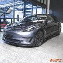 Gloss Black Aero DYNAMIC Lower Front Bumper bar Lip Spoiler BodyKit for Tesla Model 3 2019 - 2023 - Mars Performance