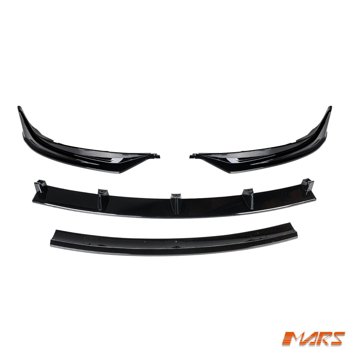 Gloss Black Aero DYNAMIC Lower Front Bumper bar Lip Spoiler BodyKit for Tesla Model 3 2019 - 2023 - Mars Performance