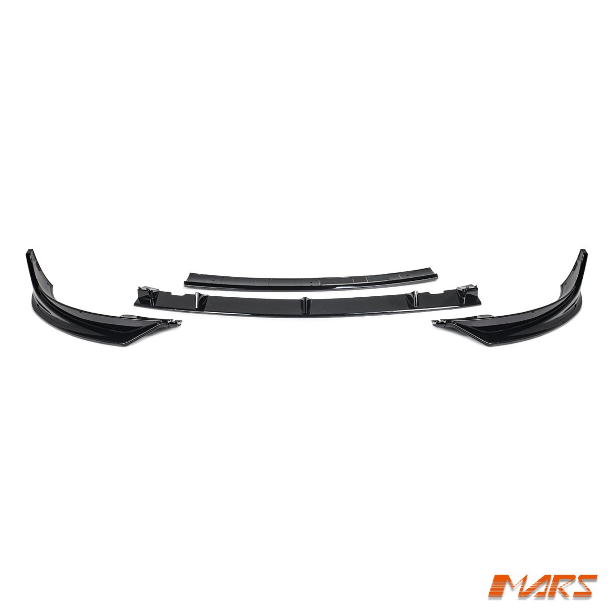 Gloss Black Aero DYNAMIC Lower Front Bumper bar Lip Spoiler BodyKit for Tesla Model Y 2022 - 2024 - Mars Performance