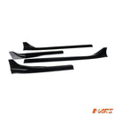 Gloss Black Aero DYNAMIC Lower Side Skirts Lip Spoiler BodyKit for Tesla Model 3 2019 - 2023 - Mars Performance