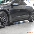 Gloss Black Aero DYNAMIC Lower Side Skirts Lip Spoiler BodyKit for Tesla Model 3 2019 - 2023 - Mars Performance