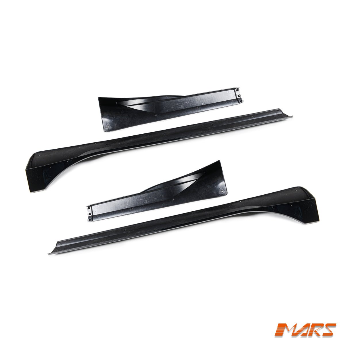 Gloss Black Aero DYNAMIC Lower Side Skirts Lip Spoiler BodyKit for Tesla Model Y 2022 - 2024 - Mars Performance