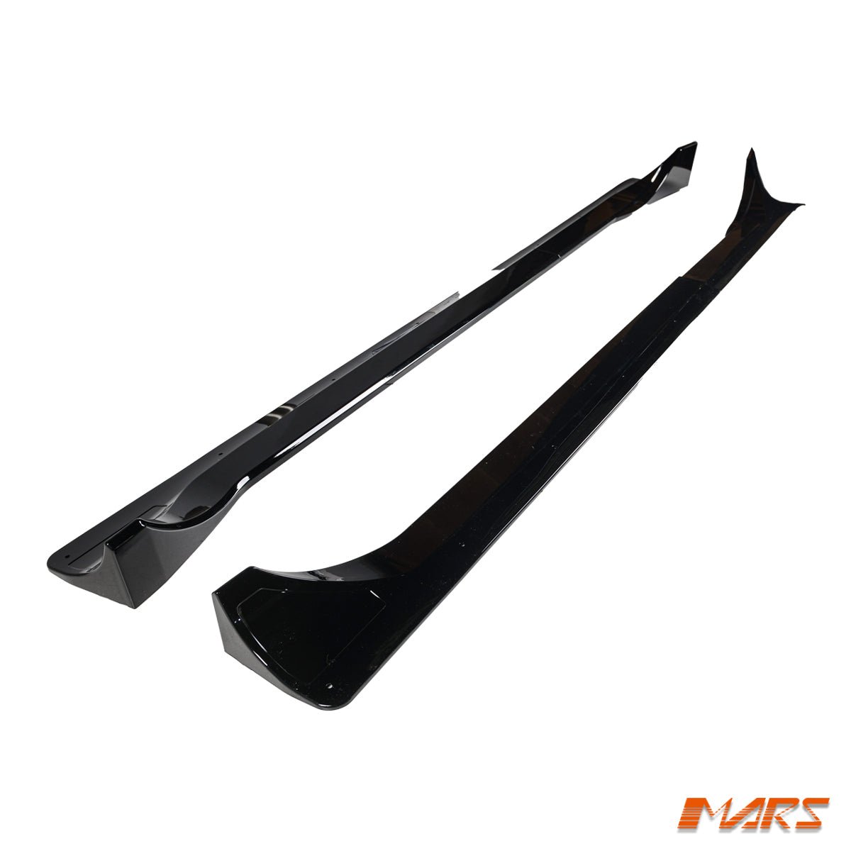 Gloss Black Aero DYNAMIC Lower Side Skirts Lip Spoiler BodyKit for Tesla Model Y 2022 - 2024 - Mars Performance