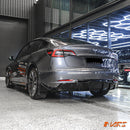 Gloss Black Aero DYNAMIC Rear Bumper Splitters Spoiler & Diffuser BodyKit for Tesla Model 3 2019 - 2023 - Mars Performance