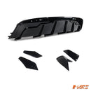 Gloss Black Aero DYNAMIC Rear Bumper Splitters Spoiler & Diffuser BodyKit for Tesla Model Y 2022 - 2024 - Mars Performance