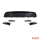 Gloss Black Aero DYNAMIC Rear Bumper Splitters Spoiler & Diffuser BodyKit for Tesla Model Y 2022 - 2024 - Mars Performance