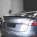Gloss Black Aero DYNAMIC Rear Trunk Boot lip Spoiler BodyKit for Tesla Model 3 2019 - 2023 - Mars Performance