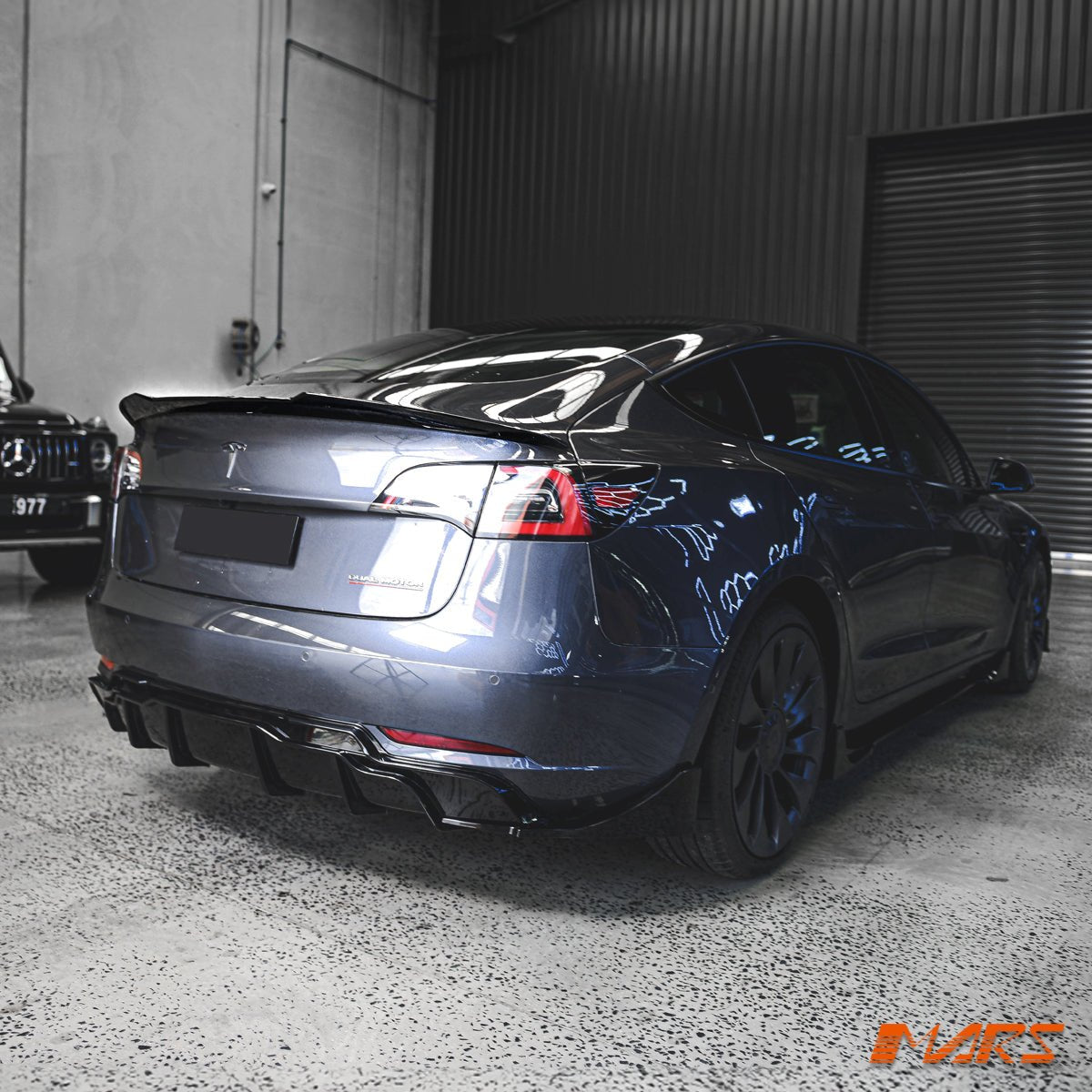 Gloss Black Aero DYNAMIC Rear Trunk Boot lip Spoiler BodyKit for Tesla Model 3 2019 - 2023 - Mars Performance