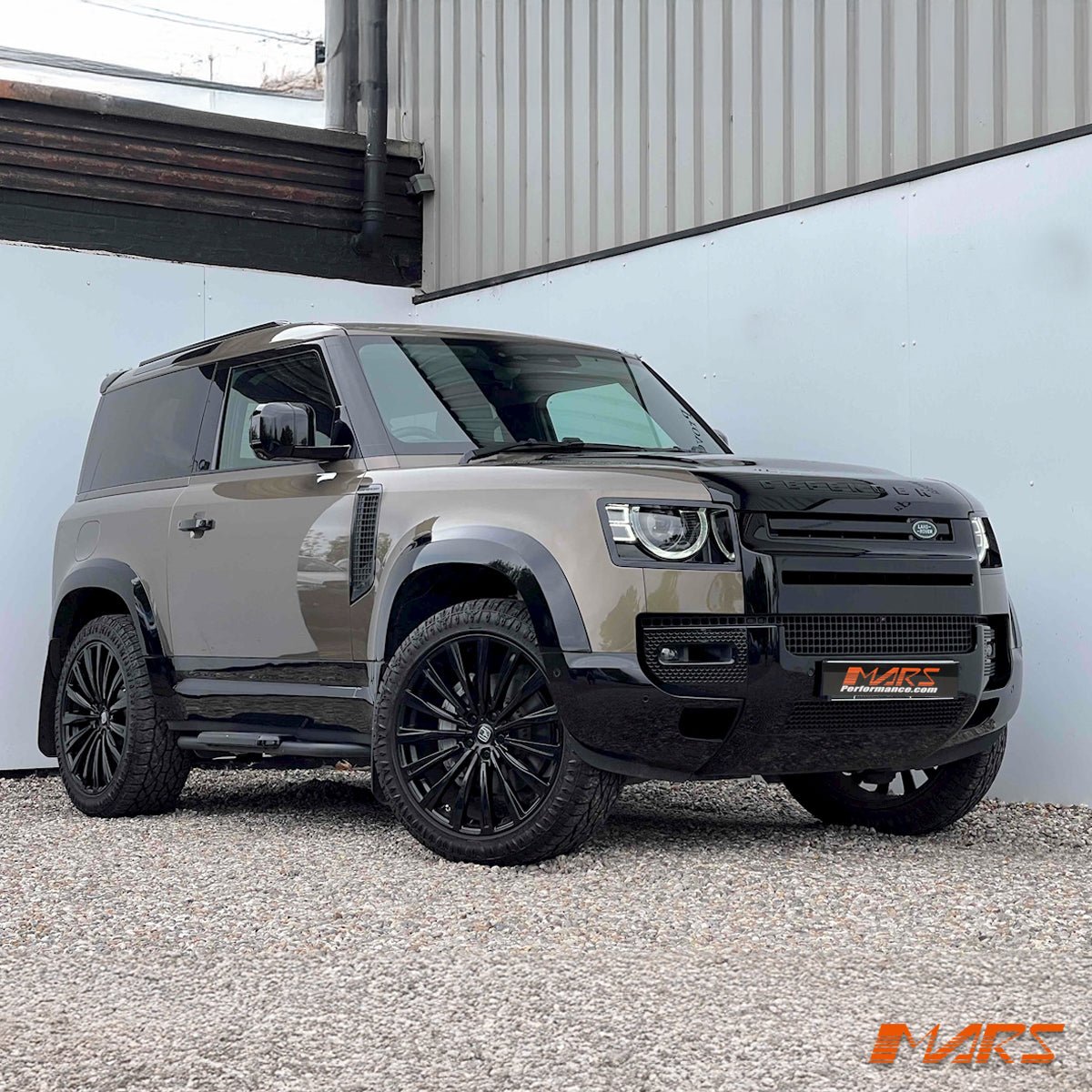 Gloss Black Side Door Moulding Skirts Trim Bodykit for Land Rover Defender L663 90 2020 - 2025 - Mars Performance