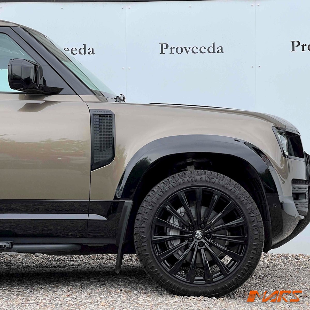 Gloss Black Side Door Moulding Skirts Trim Bodykit for Land Rover Defender L663 90 2020 - 2025 - Mars Performance