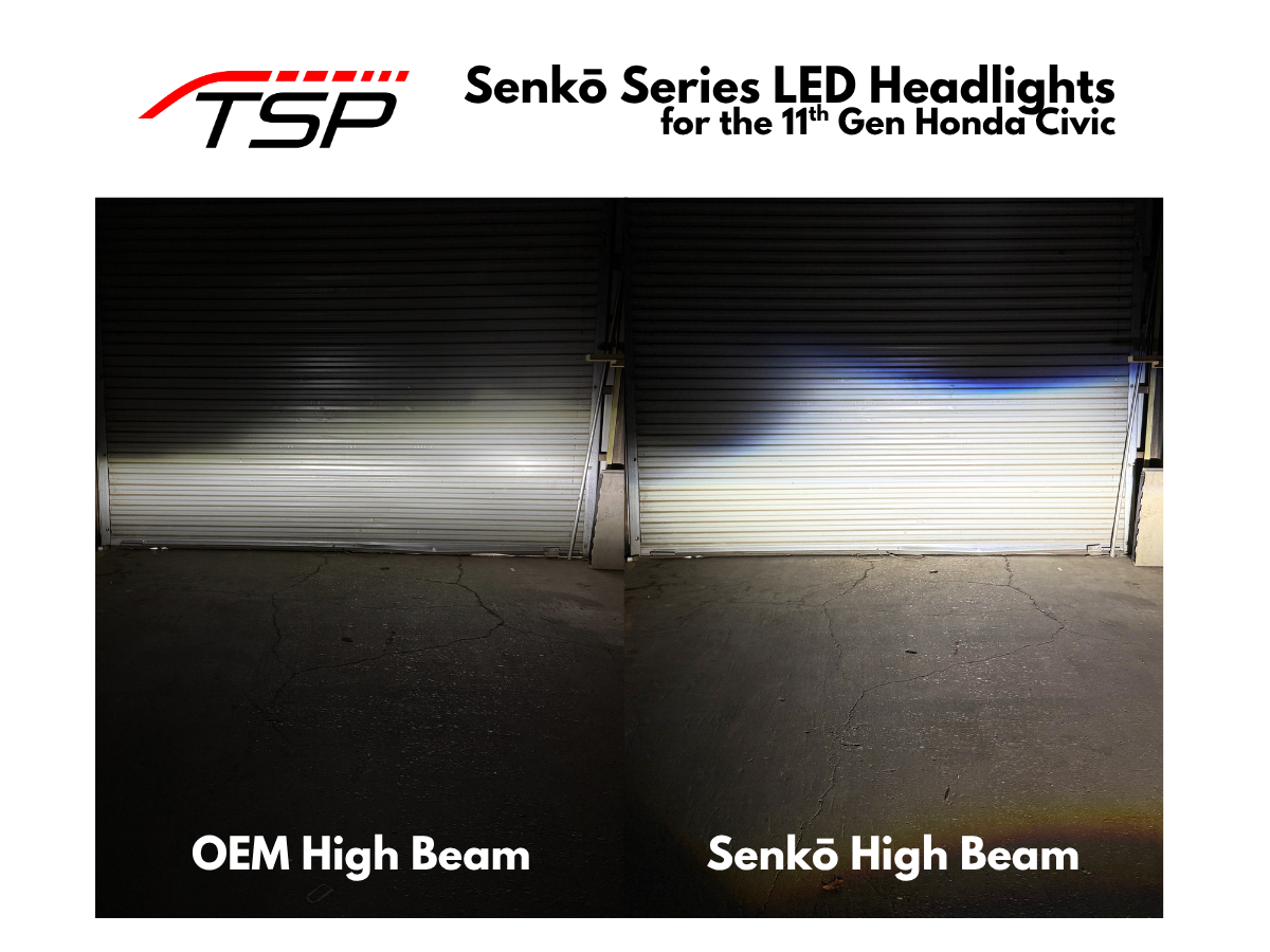 TSP Senkō Series Dynamic LED Sequential Turn Signal Headlights for Honda Civic (11th Gen) 2022-2026 & Type R (FL5) 2023-2027