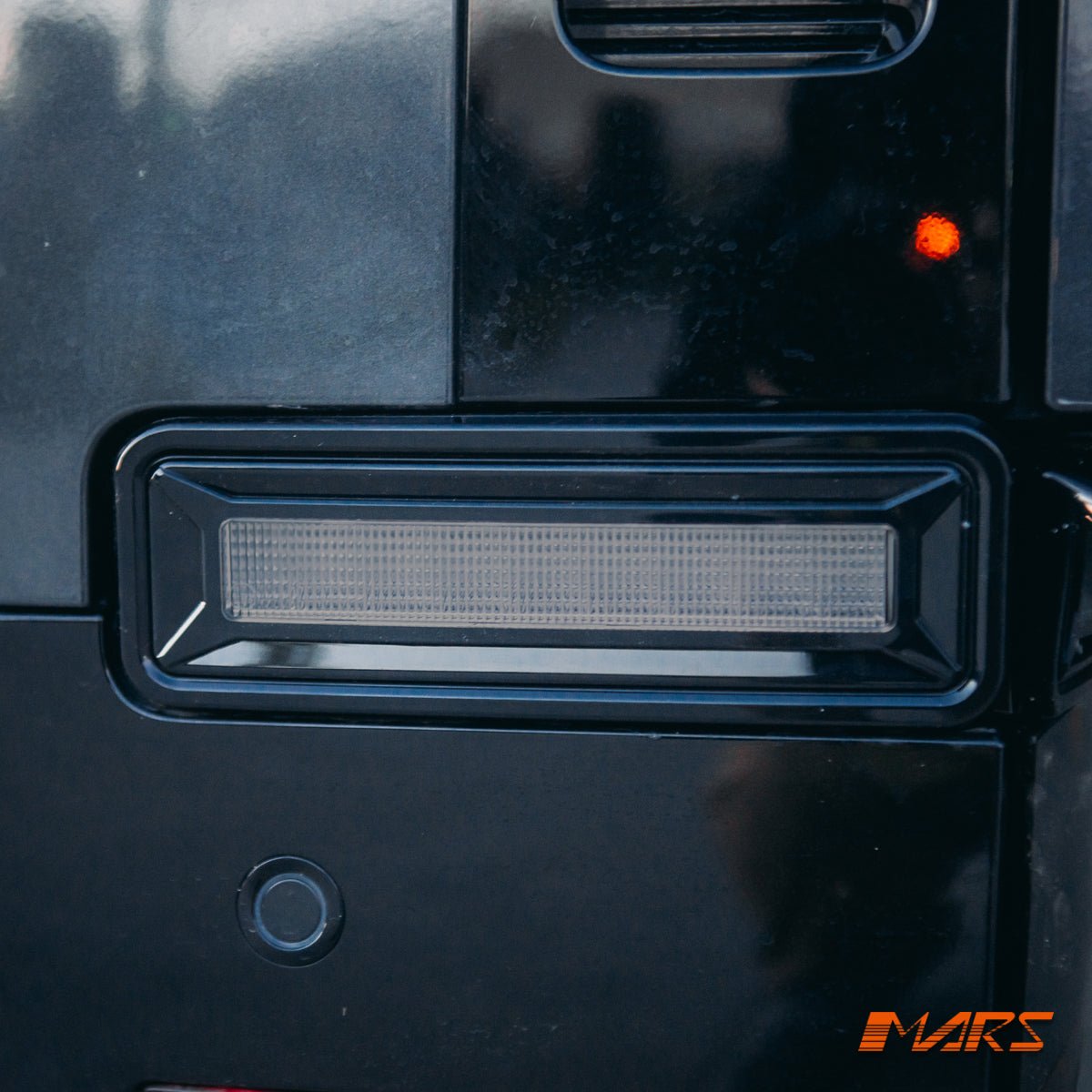 High Power LED Reverse tail lights for Land Rover Defender L663 90 110 130 2020 - 2025 - Black Surround - Mars Performance