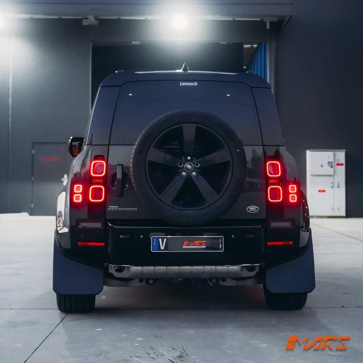 High Power LED Reverse tail lights for Land Rover Defender L663 90 110 130 2020 - 2025 - Red Surround - Mars Performance