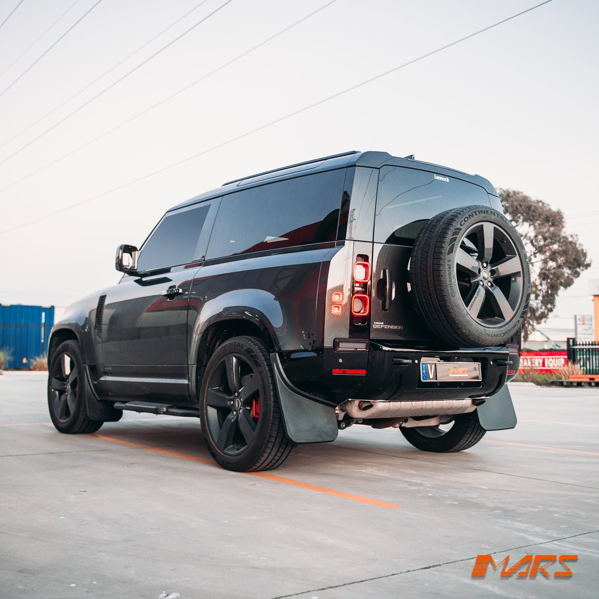 High Power LED Reverse tail lights for Land Rover Defender L663 90 110 130 2020 - 2025 - Red Surround - Mars Performance