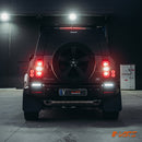 High Power LED Reverse tail lights for Land Rover Defender L663 90 110 130 2020 - 2025 - Red Surround - Mars Performance