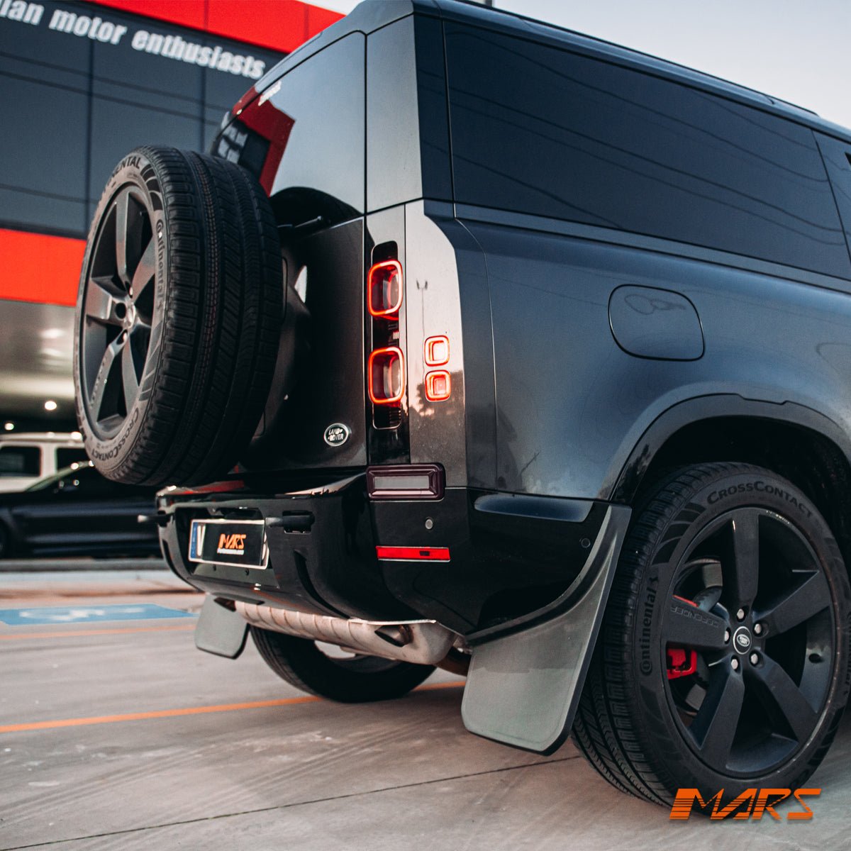 High Power LED Reverse tail lights for Land Rover Defender L663 90 110 130 2020 - 2025 - Red Surround - Mars Performance