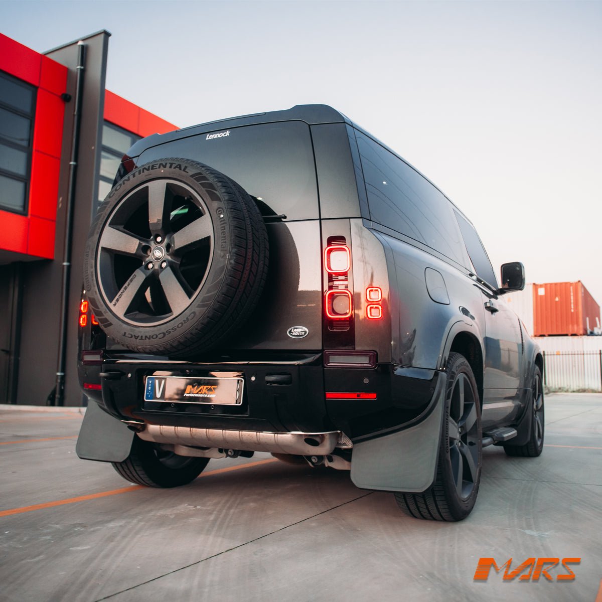 High Power LED Reverse tail lights for Land Rover Defender L663 90 110 130 2020 - 2025 - Red Surround - Mars Performance
