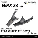 Dry Carbon Fibre Rear Scuff Plate Covers For Subaru WRX VB/VN 2022+