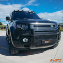 LED DRL & Fog lights with Gloss Black Mesh Bodykit for Land Rover Defender L663 90 110 130 2020 - 2025 - Mars Performance