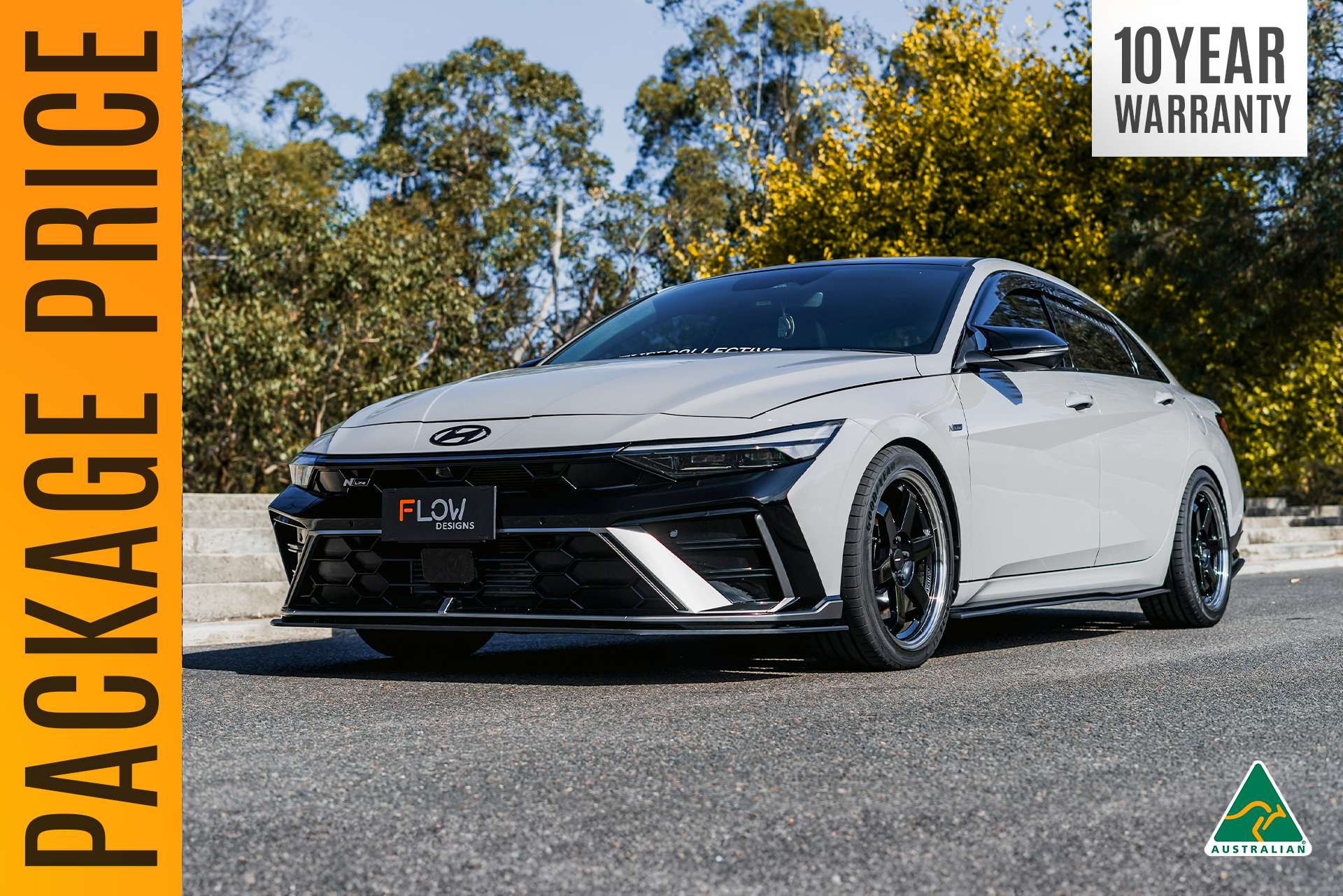 Hyundai CN7 V2 i30 N-Line Sedan FL 2025+ - Full Lip Splitter Set