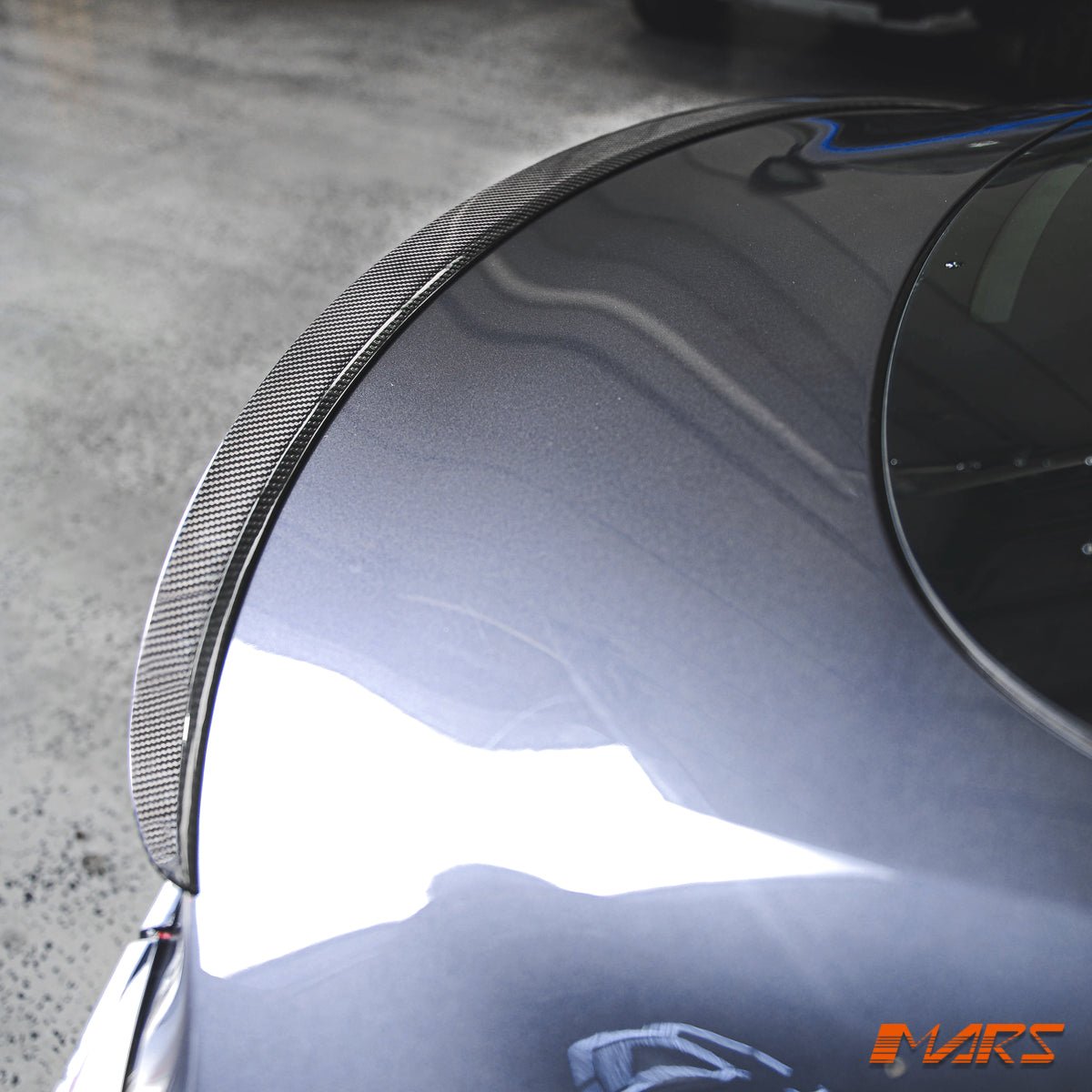 Performance Dry Carbon Fibre Rear trunk boot lip Spoiler Wing for Tesla Model 3 2019 - 2023 - Mars Performance