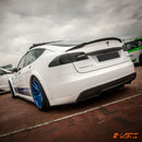 Revozport Style Carbon Fibre Rear trunk boot lip Spoiler Wing for Tesla Model S 2013 - 2018 - Mars Performance