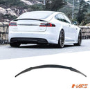 Revozport Style Carbon Fibre Rear trunk boot lip Spoiler Wing for Tesla Model S 2013 - 2018 - Mars Performance