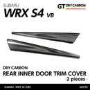 Dry Carbon Fibre Rear Inner Door Trim Covers For Subaru WRX VB/VN 2022+