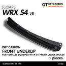 Dry Carbon Fibre Front Underlip (Suitable w/ STI Front Under Spoiler) For Subaru WRX VB/VN 2022+
