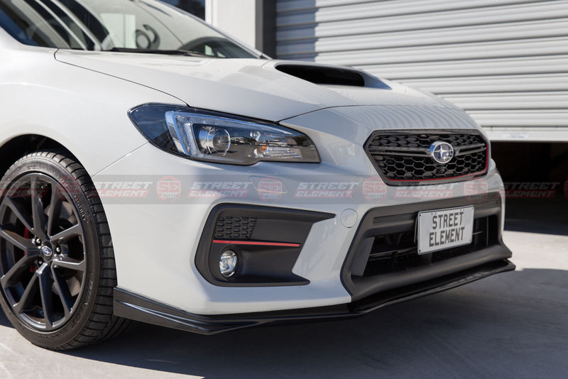 STI V2 Style Front Bumper Lip For 2014-2020 Subaru WRX/STI V1 VA (MATTE BLACK)