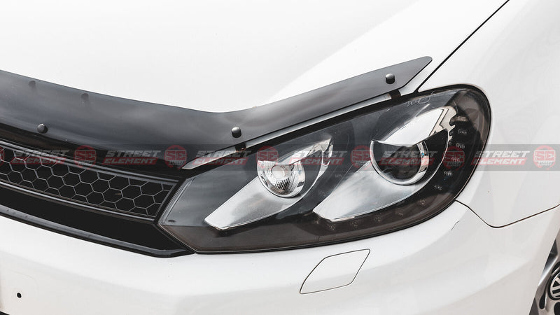 VW Golf MK6 TSI GTI R 2009-2012 Tinted Bonnet Protectors/Guards (BADGELESS)