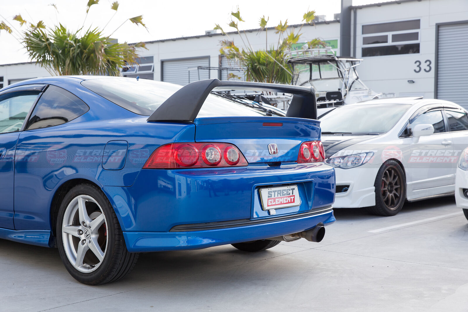 Type R Style Trunk Wing Spoiler For 2002-2006 Honda Integra DC5 (BLACK B92P)
