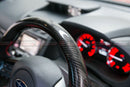 Carbon & Alcantara Steering Wheel W/ Red Stitching For 2014-2020 Subaru WRX/STI