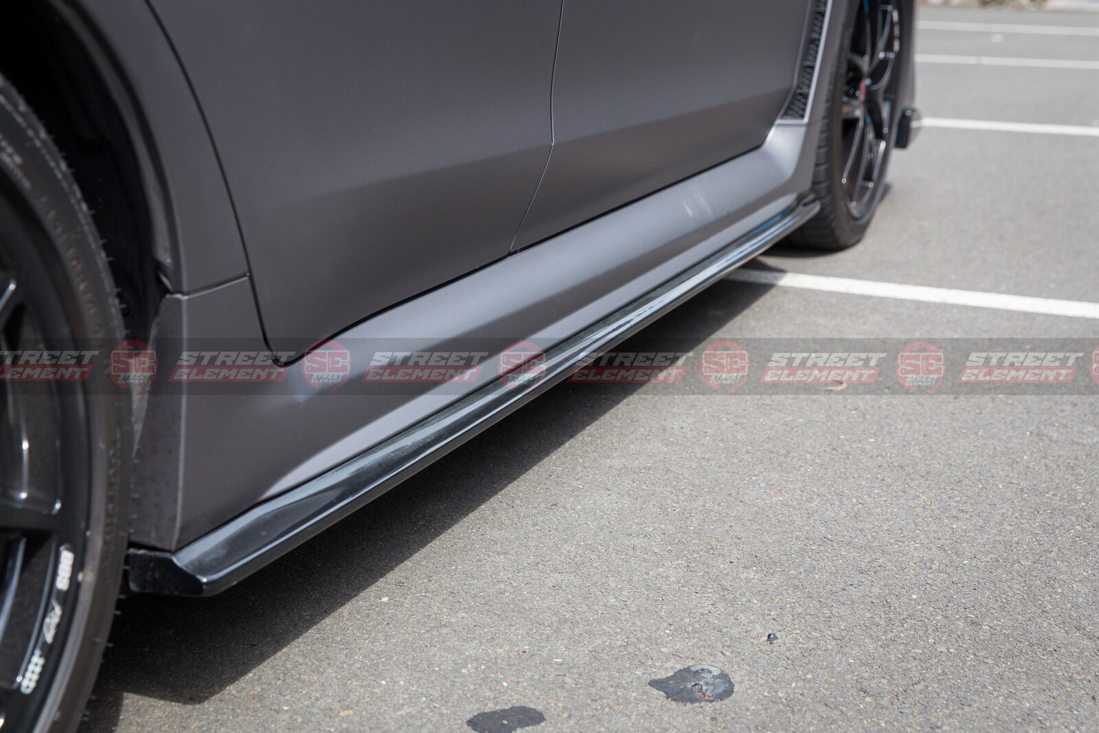 CS Type-1 Style PU Side Skirt Extensions For MY15-19 Subaru WRX/STI