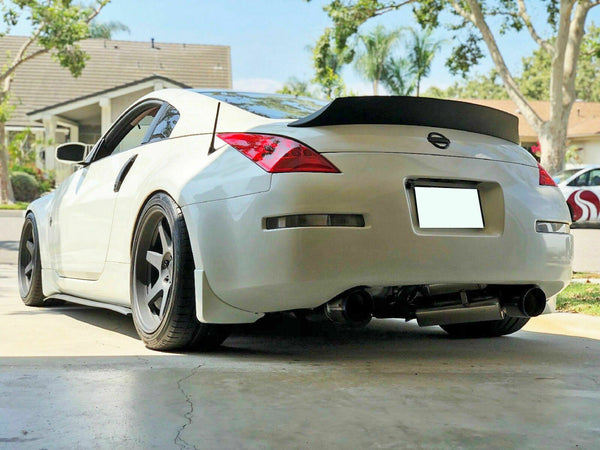 V1 Style Duckbill Spoiler For 2003-2008 Nissan 350Z Fairlady Z Z33 (WHITE QX1)