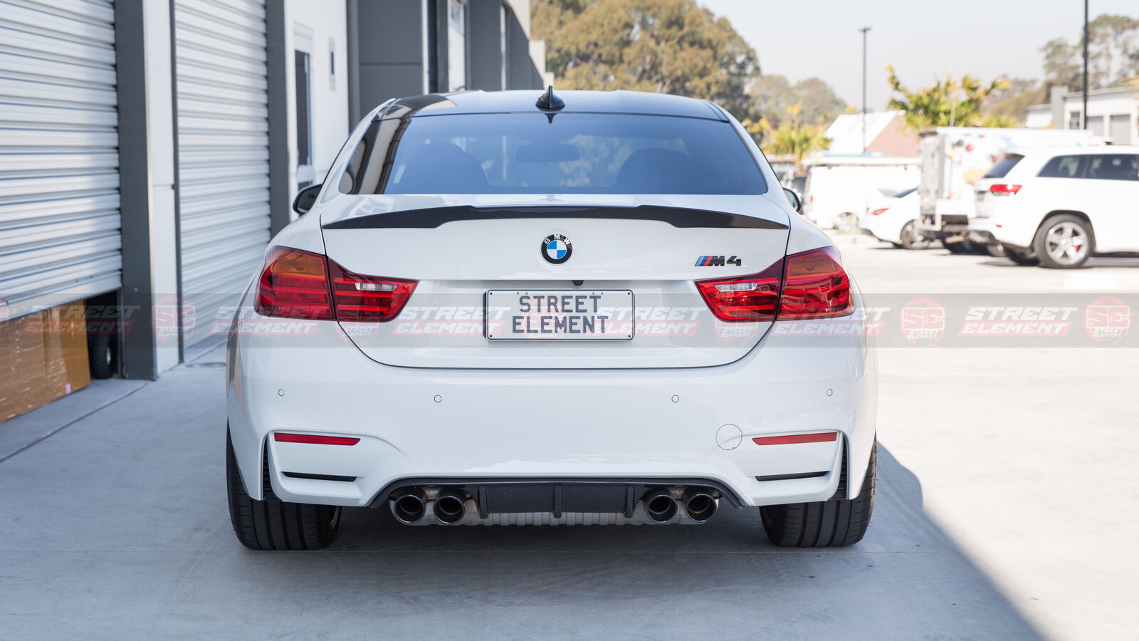 PERFORMANCE Style Trunk Spoiler For 2014-2019 BMW F82 M4 Coupe (DRY CARBN FIBRE)