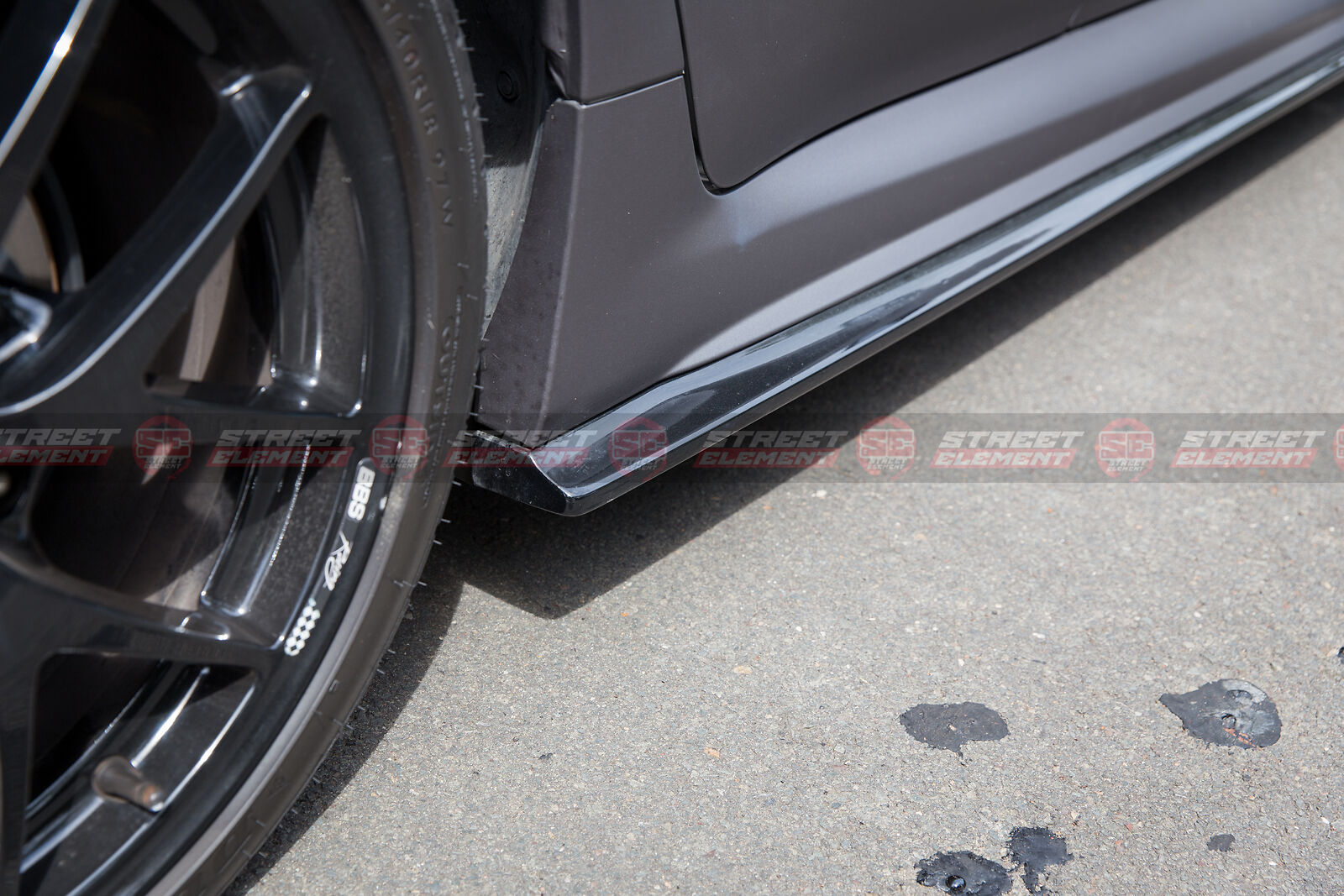 CS Type-1 Style PU Side Skirt Extensions For MY15-19 Subaru WRX/STI