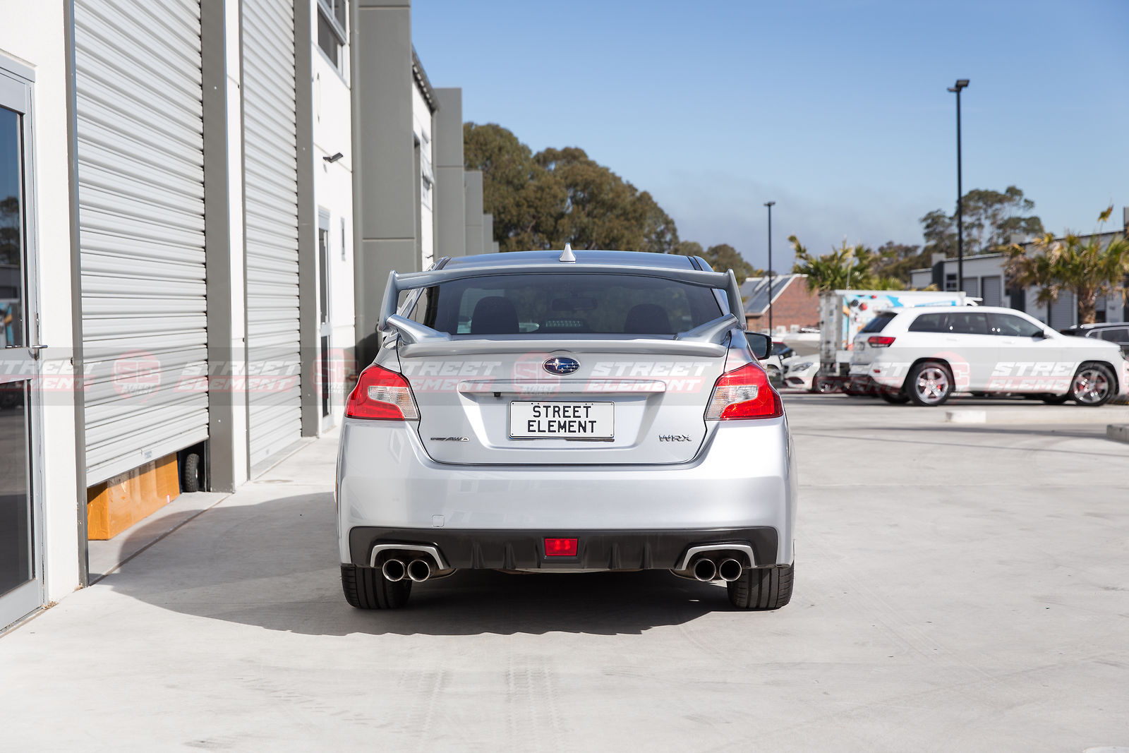 STI Style Exhaust Heat Surround/Heatshield For MY15-19 Subaru WRX/STI (BLACK)