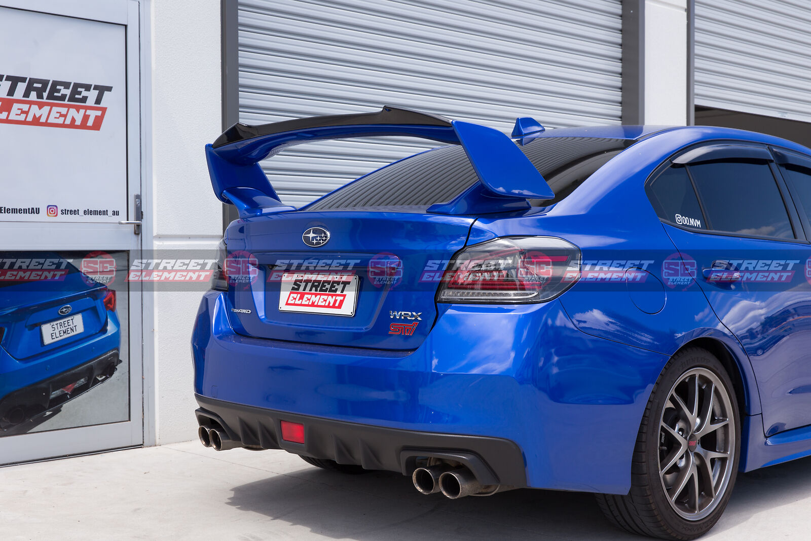 RWN Style Gurney Flap For 2014-2020 Subaru WRX/STI Trunk Spoiler (FORGED CARBON)