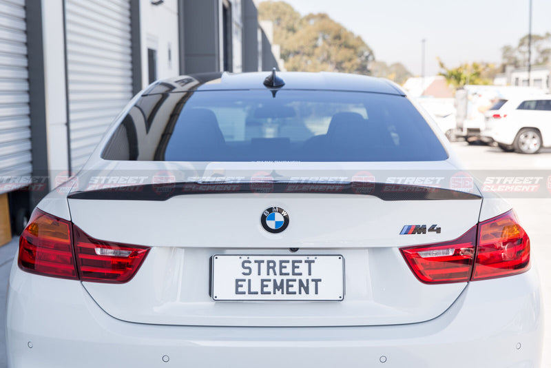 PERFORMANCE Style Trunk Spoiler For 2014-2019 BMW F82 M4 Coupe (DRY CARBN FIBRE)