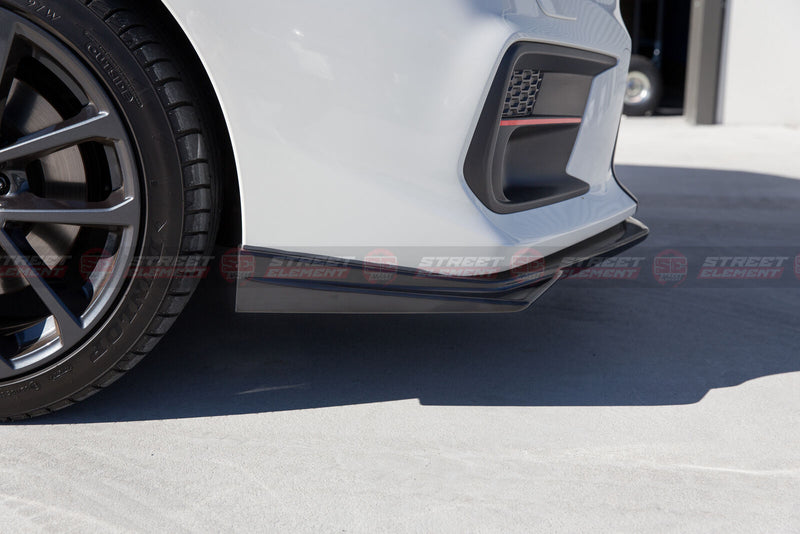 STI V2 Style Front Bumper Lip For 2014-2020 Subaru WRX/STI V1 VA (MATTE BLACK)