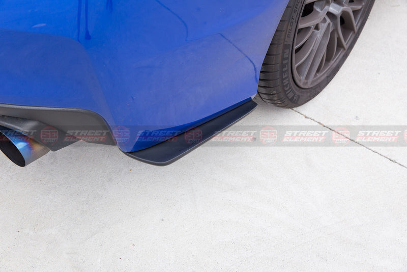 CS Type-1 Style Rear Bumper Spats For 2014-2021 Subaru WRX/STI V1 (MATTE BLACK)