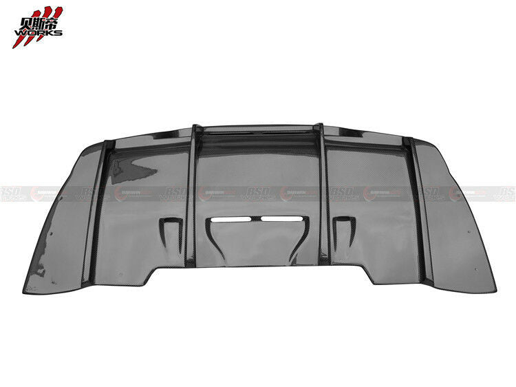 M-Benz C-Class W205/C63S PSM Dynamic Style Carbon Fibre Rear Bumper Diffuser