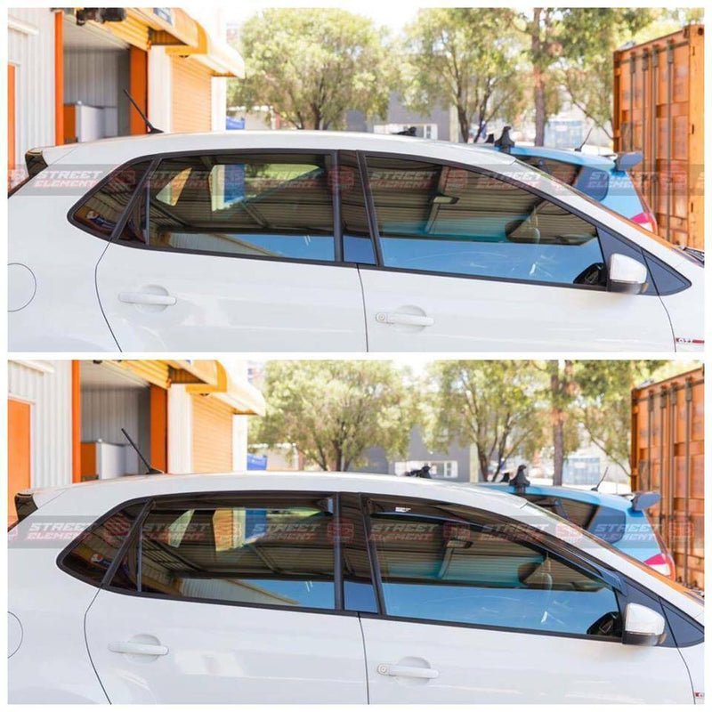 For VW Polo MK5 TSI GTI 2009-2017 Slimline Window Visors/Weathershields (4PCS)